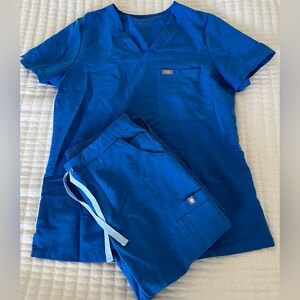 Figs scrub set XS - royal blue
